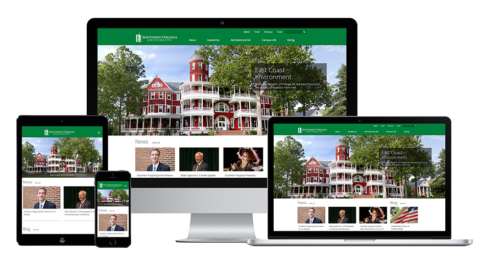 Website for Southern Virginia University